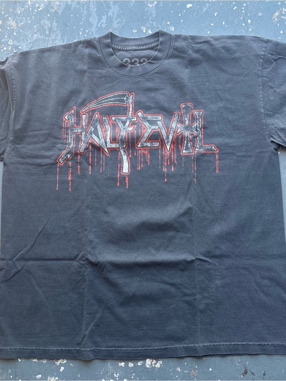 Graphic Short Sleeve Tee - Black with Red Logo
